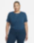 Low Resolution Nike Dri-FIT One Luxe Women's Twist Cropped Short-Sleeve Top (Plus Size)