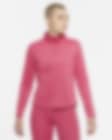 Low Resolution Женская футболка с длинным рукавом и молнией на половину длины Nike Therma-FIT One