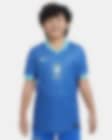 Low Resolution Koszulka piłkarska dla dużych dzieci Nike Dri-FIT Brazylia Stadium 2024 (wersja wyjazdowa) (replika)