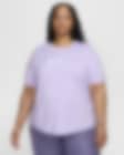 Low Resolution Γυναικεία κοντομάνικη μπλούζα Dri-FIT για τρέξιμο Nike One Swoosh (μεγάλα μεγέθη)