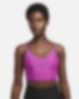 Low Resolution Bra deportivo acolchado de baja sujeción de líneas largas para mujer Nike Yoga Dri-FIT Indy
