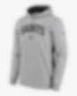 Men's Nike Gray New Orleans Saints Sideline Athletic Stack Performance Pullover Hoodie Size: Small