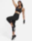 Low Resolution Korte Nike Universa-leggings med medium støtte og høj talje til kvinder med lommer
