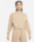 Low Resolution Nike Sportswear Phoenix Fleece Kurz-Sweatshirt mit Halbreißverschluss für Damen