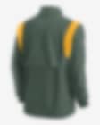 Green Bay Packers Nike Coaches Half Zip Jacket - Mens