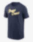 Low Resolution Nike City Connect Wordmark (MLB Milwaukee Brewers) Men's T-Shirt