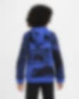 Felpa Con Cappuccio Inter College Blue - Uomo, Prodotto Ufficiale, Cotone E Poliestere
