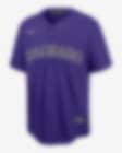 Nike MLB Official Replica Home Jersey Colorado Rockies White - White -  Bright Purple