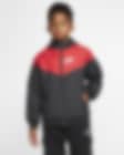 Low Resolution Nike Sportswear Windrunner lockere, hüftlange Jacke mit Kapuze für ältere Kinder (Jungen)