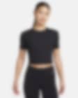 Low Resolution เสื้อเอวลอยแขนสั้นผู้หญิง Dri-FIT Nike Zenvy