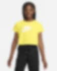 Low Resolution Playera recortada para niña talla grande Nike Sportswear