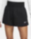 Low Resolution Γυναικείο ψηλόμεσο σορτς σε ριχτή γραμμή Nike Sportswear Phoenix Fleece