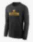 Low Resolution Pittsburgh Steelers Sideline Team Issue Men's Nike Dri-FIT NFL Long-Sleeve T-Shirt