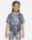 Low Resolution Firkantet Nike Icon Clash-T-shirt til mindre børn