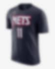 Low Resolution Brooklyn Nets City Edition Nike NBA spelar-t-shirt för män