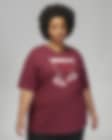 Low Resolution Jordan Flight Grafik-T-Shirt für Damen (große Größe)