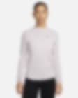 Low Resolution Damska koszulka z długim rękawem i półgolfem do biegania Dri-FIT Nike Swift