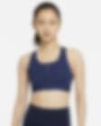 Low Resolution Nike Dri-FIT Swoosh 女款中度支撐型襯墊正面拉鍊運動內衣