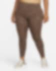 Low Resolution Nike Dri-FIT One Leggings mit halbhohem Bund und Print für Damen (große Größe)