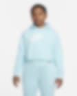 Low Resolution Nike Sportswear Club Big Kids' (Girls') French Terry Cropped Hoodie (Extended Size)