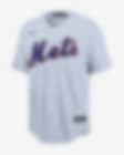 Men's Nike MLB New York Mets Road Replica Team Jersey Blank Gray –