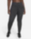 Low Resolution Nike Dri-FIT One Leggings mit hohem Bund und Print für Damen (große Größe)