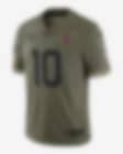 Nike Houston Texans No10 DeAndre Hopkins Olive/Gold Youth Stitched NFL Limited 2017 Salute to Service Jersey