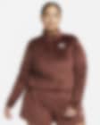 Low Resolution Nike Air Women's Velour 1/4-Zip Long-Sleeve Top (Plus Size)