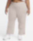 Low Resolution Nike Sportswear Phoenix Fleece Women's High-Waisted Wide-Leg Tracksuit Bottoms (Plus Size)