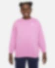 Low Resolution Nike Sportswear Club Fleece Big Kids' (Girls') Oversized Sweatshirt (Extended Size)