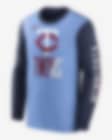 Low Resolution Nike Cooperstown Rewind Splitter (MLB Minnesota Twins) Men's Long-Sleeve T-Shirt