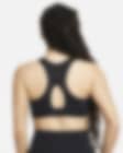 Nike Alpha Women's High-Support Padded Zip-Front Sports Bra # S