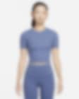 Low Resolution เสื้อเอวลอยแขนสั้นผู้หญิง Dri-FIT Nike Zenvy