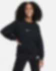 Low Resolution Nike Sportswear kerek nyakkivágású Dri-FIT pulóver nagyobb gyerekeknek (lányoknak)