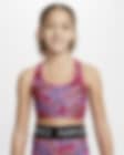 Low Resolution Nike Dri-FIT Swoosh Older Kids' (Girls') Printed Reversible Sports Bra