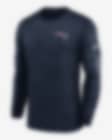 Low Resolution New England Patriots Velocity Men's Nike Dri-FIT NFL Long-Sleeve T-Shirt