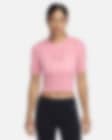 Low Resolution Nike Yoga Dri-FIT ADV Luxe Women's Short-Sleeve Crop Top