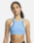 Low Resolution Brassière de sport à maintien normal avec doublure légère Nike Yoga Dri-FIT Swoosh pour Femme