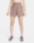 Low Resolution Nike One Dri-FIT damesshorts met ultrahoge taille en binnenbroekje (8 cm)