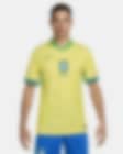 Low Resolution Brazilië 2024 Stadium Thuis Nike Dri-FIT replica voetbalshirt voor heren