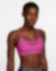 nike indy striped sports bra