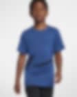 Low Resolution Nike Dri-FIT Breathe kortermet treningsoverdel til store barn (gutt)