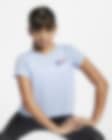 Low Resolution Nike Dri-FIT Kurzarm-Trainingsoberteil für ältere Kinder (Mädchen)