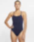 Low Resolution Traje de baño de una pieza con cordones en la parte posterior para mujer Nike Swim