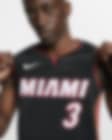 Nike Dwyane Wade Miami Heat Earned Edition Swingman Jersey in Pink for Men