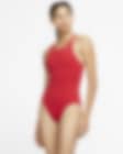 Low Resolution Nike Poly Solid einteiliger Fastback-Badeanzug für Damen