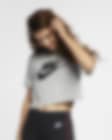Low Resolution Playera cropped con logotipo para mujer Nike Sportswear Essential