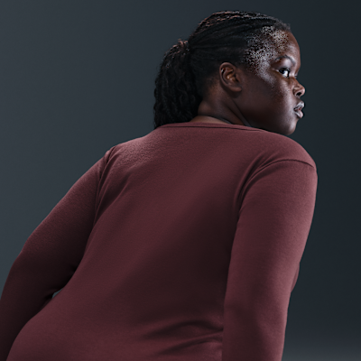 Nike Sportswear Chill Knit Women's Tight Long-Sleeve Midi Mini-Rib Dress (Plus Size)