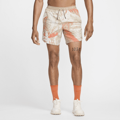 Shorts de correr Dri-FIT de 18 cm con forro de ropa interior para hombre Nike Trail Stride