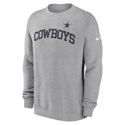 Sudadera de cuello redondo sin cierre Nike de la NFL para hombre Dallas Cowboys Club